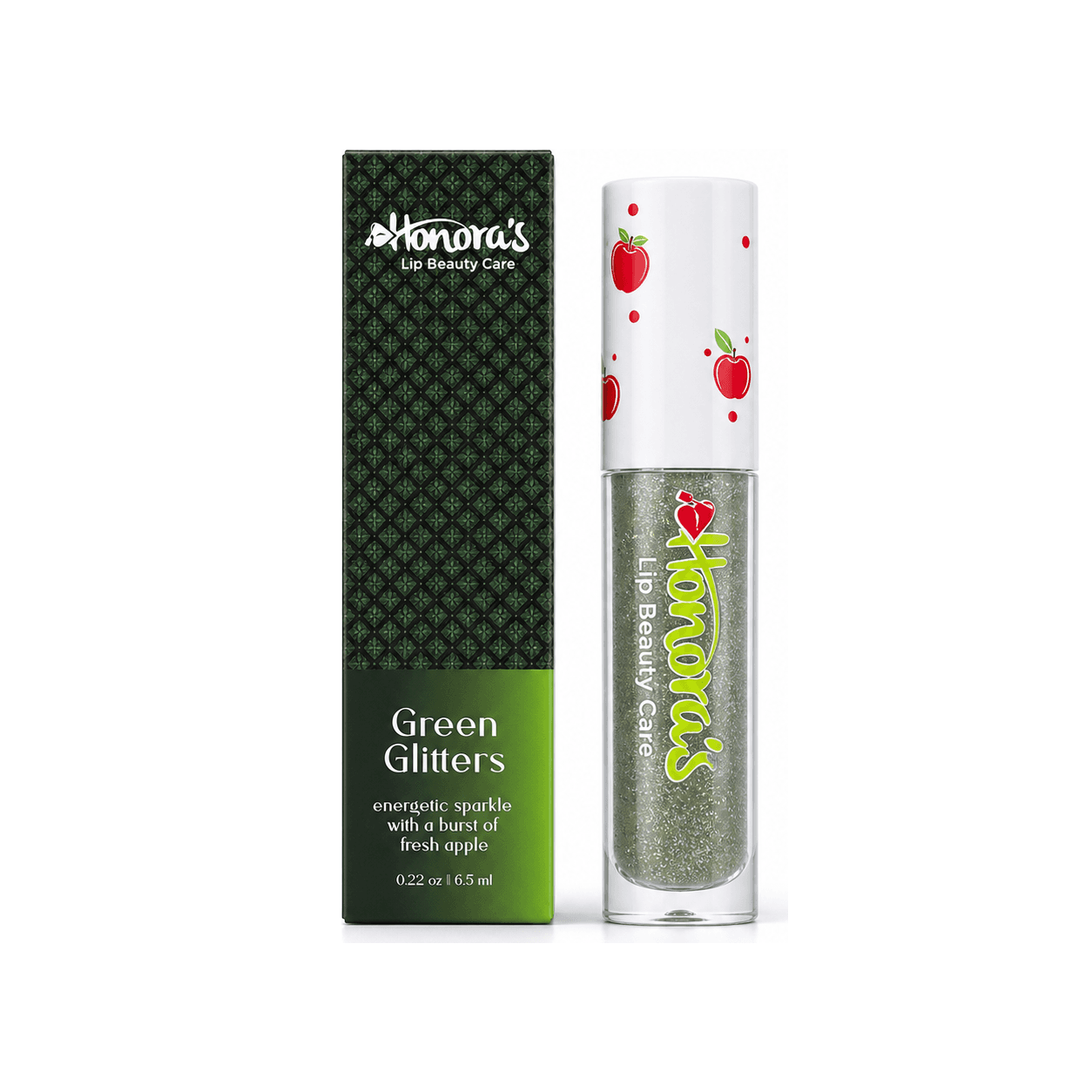Honoras Green Glitters Lip Gloss front product image